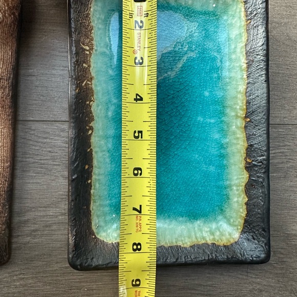 Turquoise Rectangular Plates - Picture 4 of 5